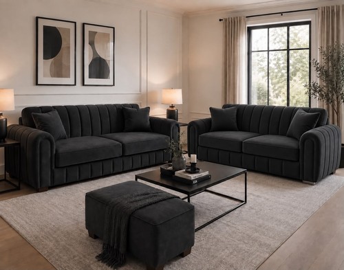 Ayla plush sofa set - 3+2,
