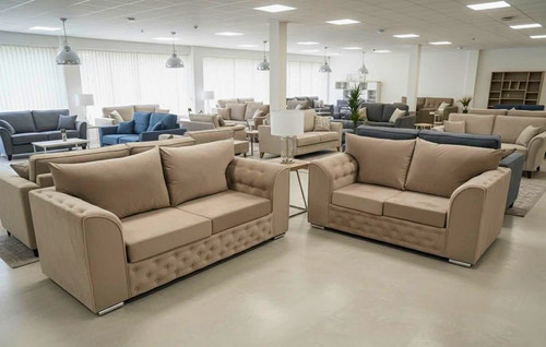 Grey seater sofa set - seater,