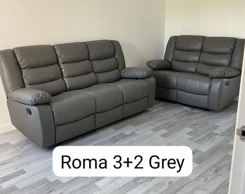 Roma leather recliner - leather, sofa