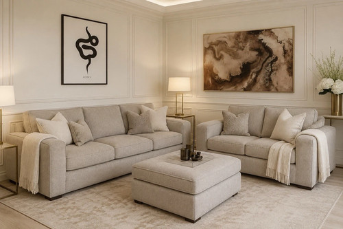 Luxury ruby sofa set - 3+2,