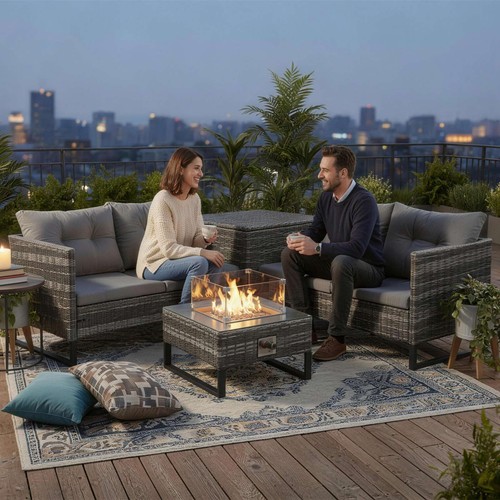 Birchtree rattan furniture set - rattan,