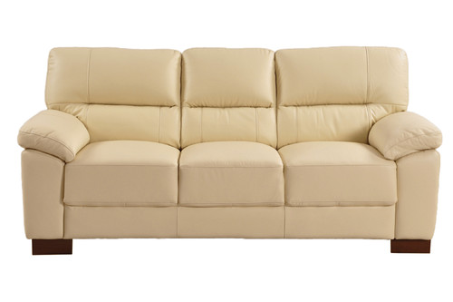 Genuine leather sofa set black - leather,