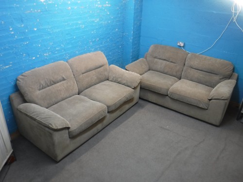 Brown corded fabric - corded,