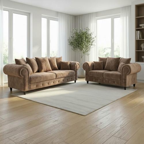 Luxury velvet sofa set - luxury,