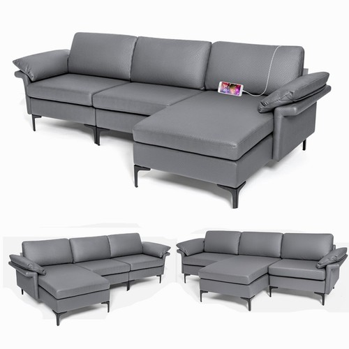 Modular shaped seater sofa - l-shaped, 3-seater