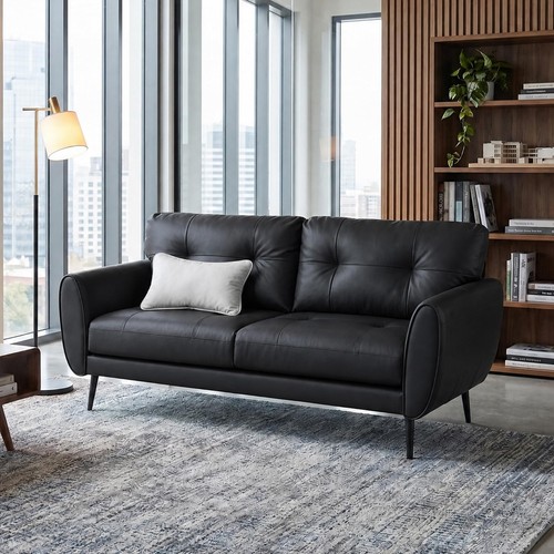 Leather sofa couch 4 - 2, 3