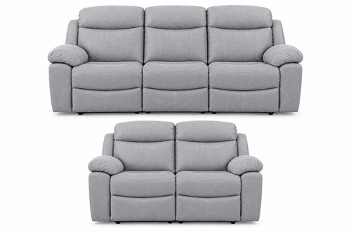 Grey recliner sofa set in - grey,