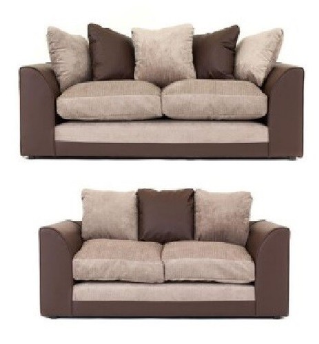 Fabric sofa seater black - fabric, 2