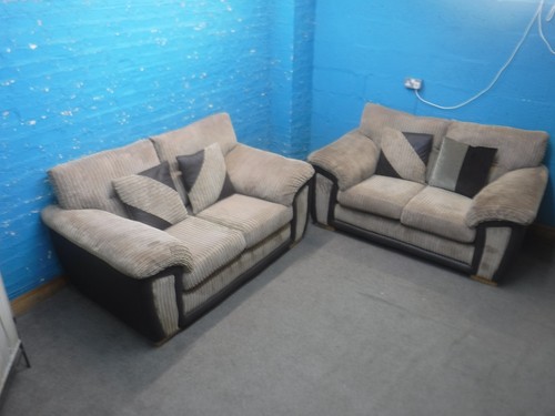 Brown corded fabric - brown,