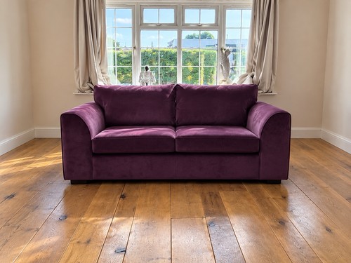 Seater plum colour - 3, plush