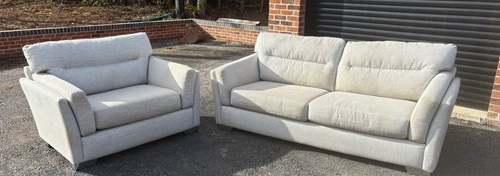 Grey fabric sofa - sofa, armchair