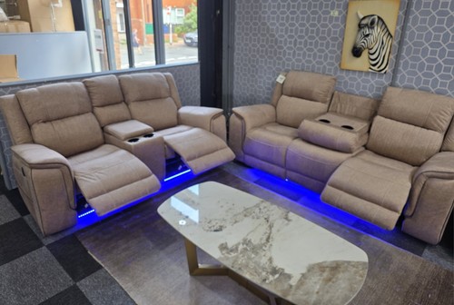 Hannah beige sofa set - +,