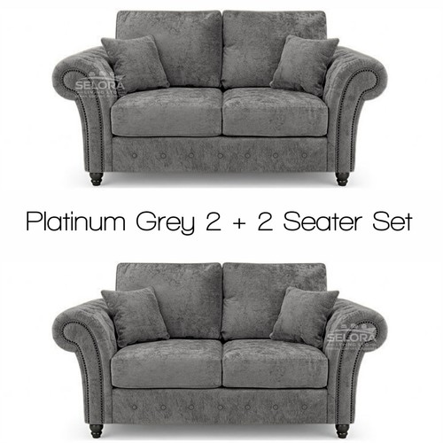 Oakland grey sofa set - grey, alaska