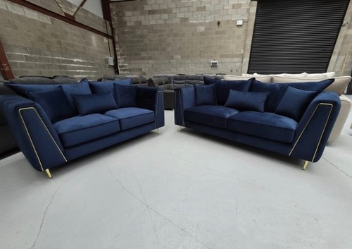 Lilly sofa set - 3+3, plush
